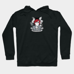 Wynne C Blue Artist Crest Hoodie